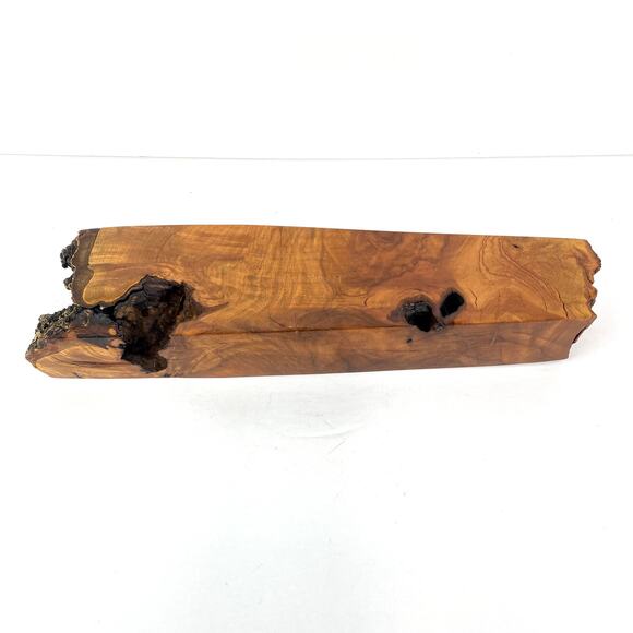 Live Edge Walnut Wood Tea Light Holder Centerpiece - Picture 9 of 9